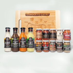 Kit Sazón Total | Rubs y Salsas Artesanales con Tabla de Bambú